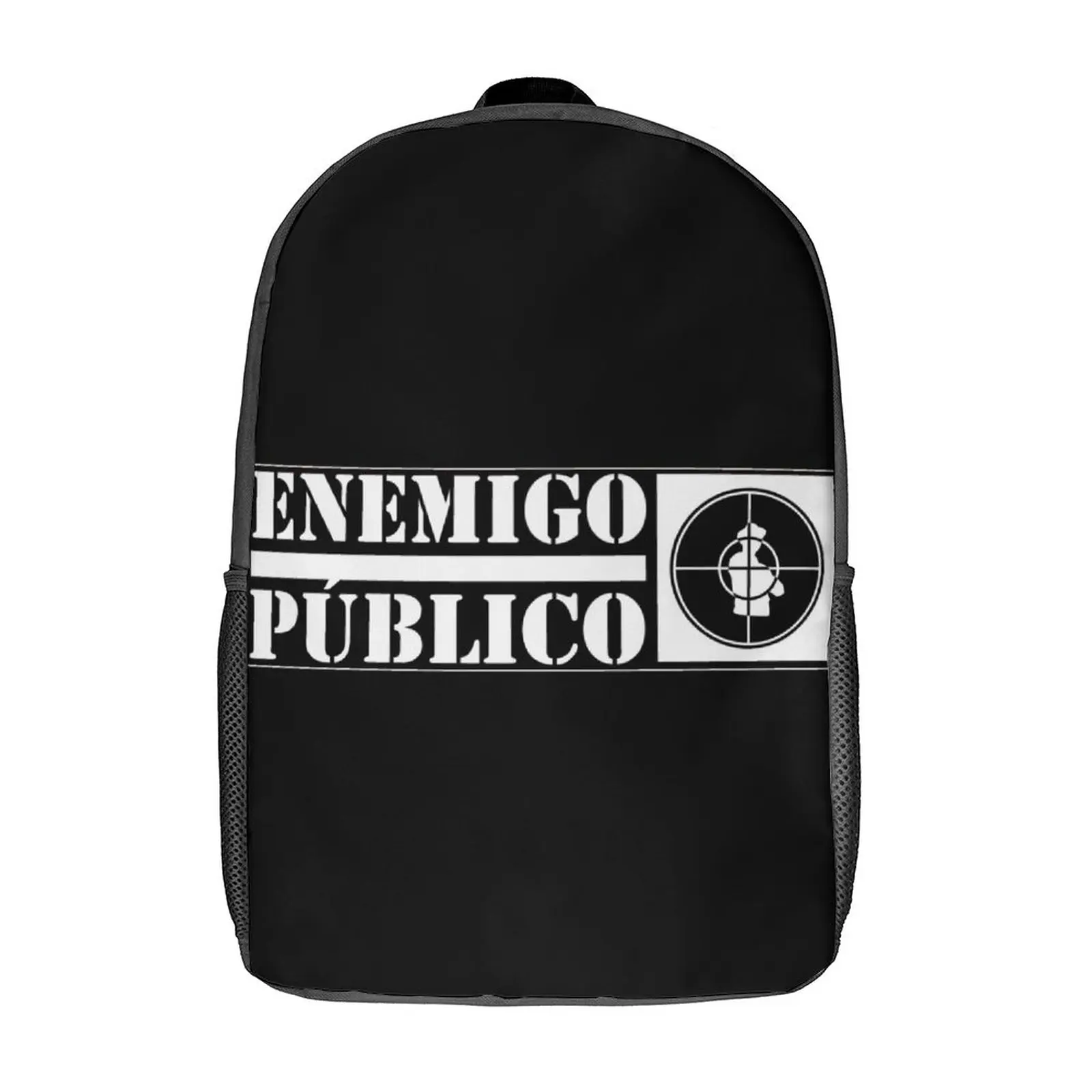 

ENEMIGO PUBLICO Public Enemy T 17 Inch Shoulder Backpack Vintage Summer Camps Funny Secure Snug Field Pack