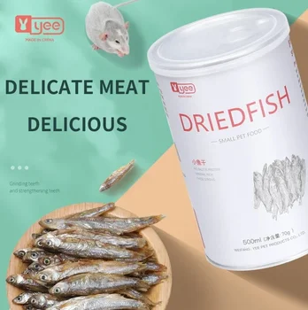 Hamster Feed Small Fish Dried High Protein Freshwater Dried Fish Wholesale Dried Fish Low Salt Hamster Snacks Pet Feed