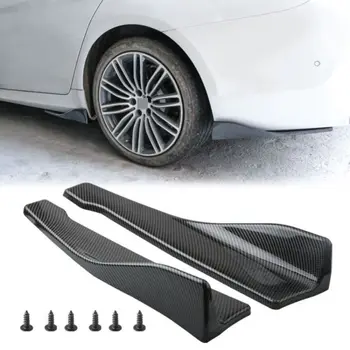 Spoiler Splitter per Paraurti Auto, Estensioni in Fibra di Carbonio, Minigonne Laterali, Barre Paraurti, Diffusore ABS, Protezione Antigraffio
