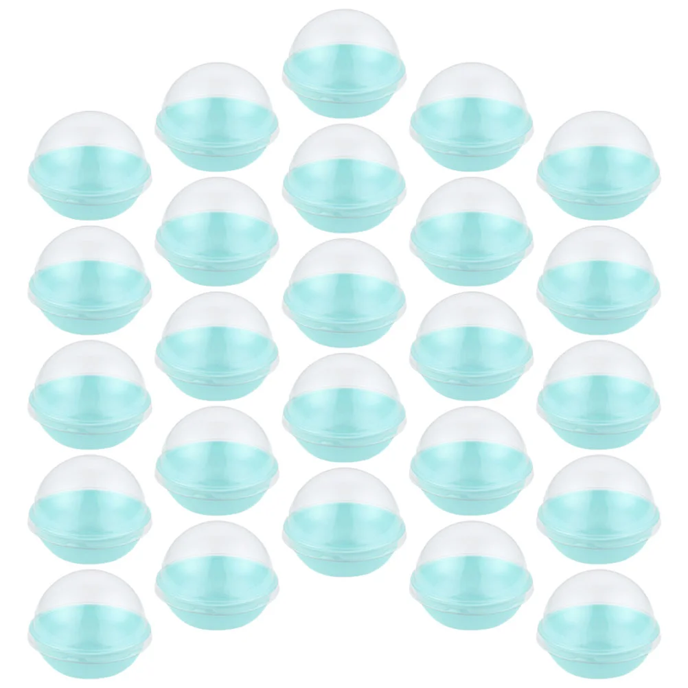 

Round Plastic Egg-Yolk Puff Container Transparent Cupcake Containers Dome Boxes Baking Packing Box