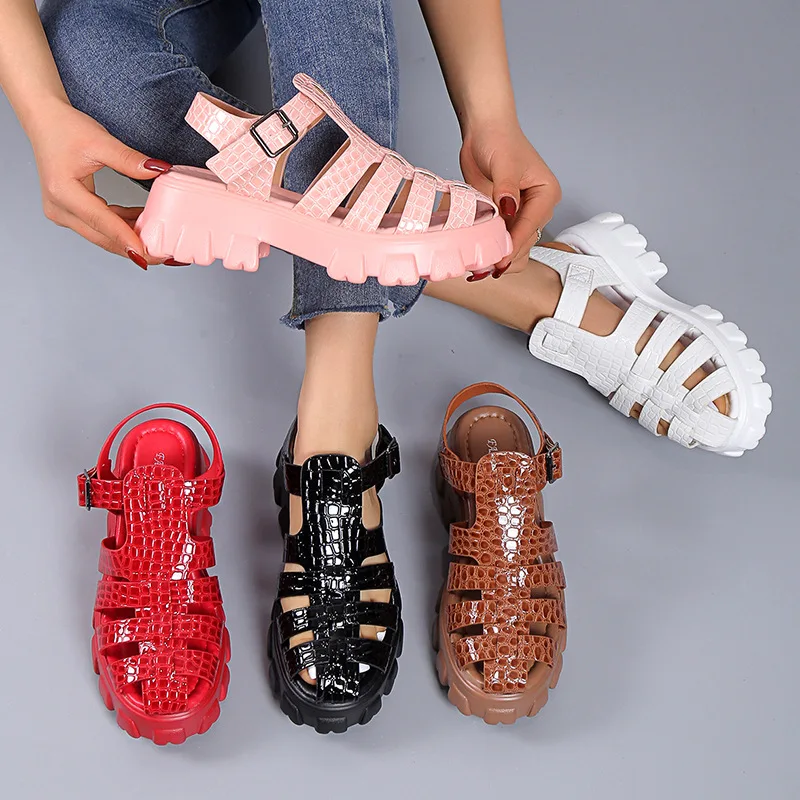 Premium Orthopedic New Women Gladiator Platform Walking Sand Sandals Ladies Wedge Sandals Beach Shoes Female_vogvips.com