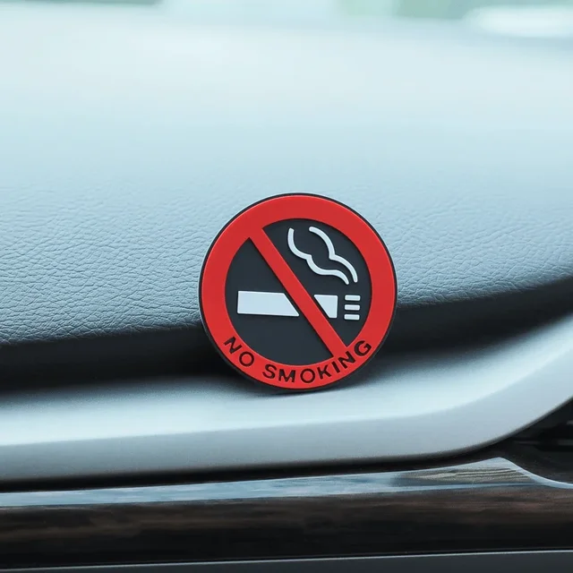 10 Adesivi Divieto Di Fumare E Mangiare Per Taxi - 6x15cm Con Scritte In Italiano - Foto 10