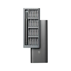 Premium Mijia Daily Use Screwdriver Kit with 24 Precision Magnetic Bits and Aluminum Box (Black)