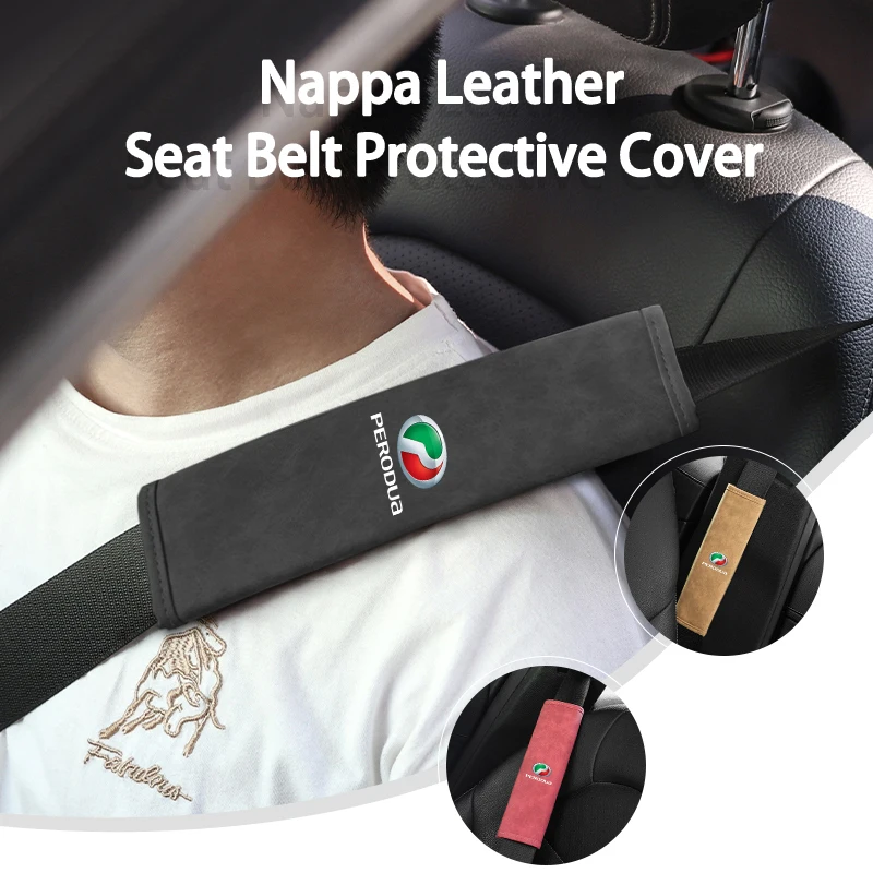 Copertura Della Cintura Di Sicurezza Dell'Auto In Pelle Protezione Della Spalla Della Cintura Di Sicurezza Per Perodua Alza Axia Viva Aruz Myvi Gen2 G