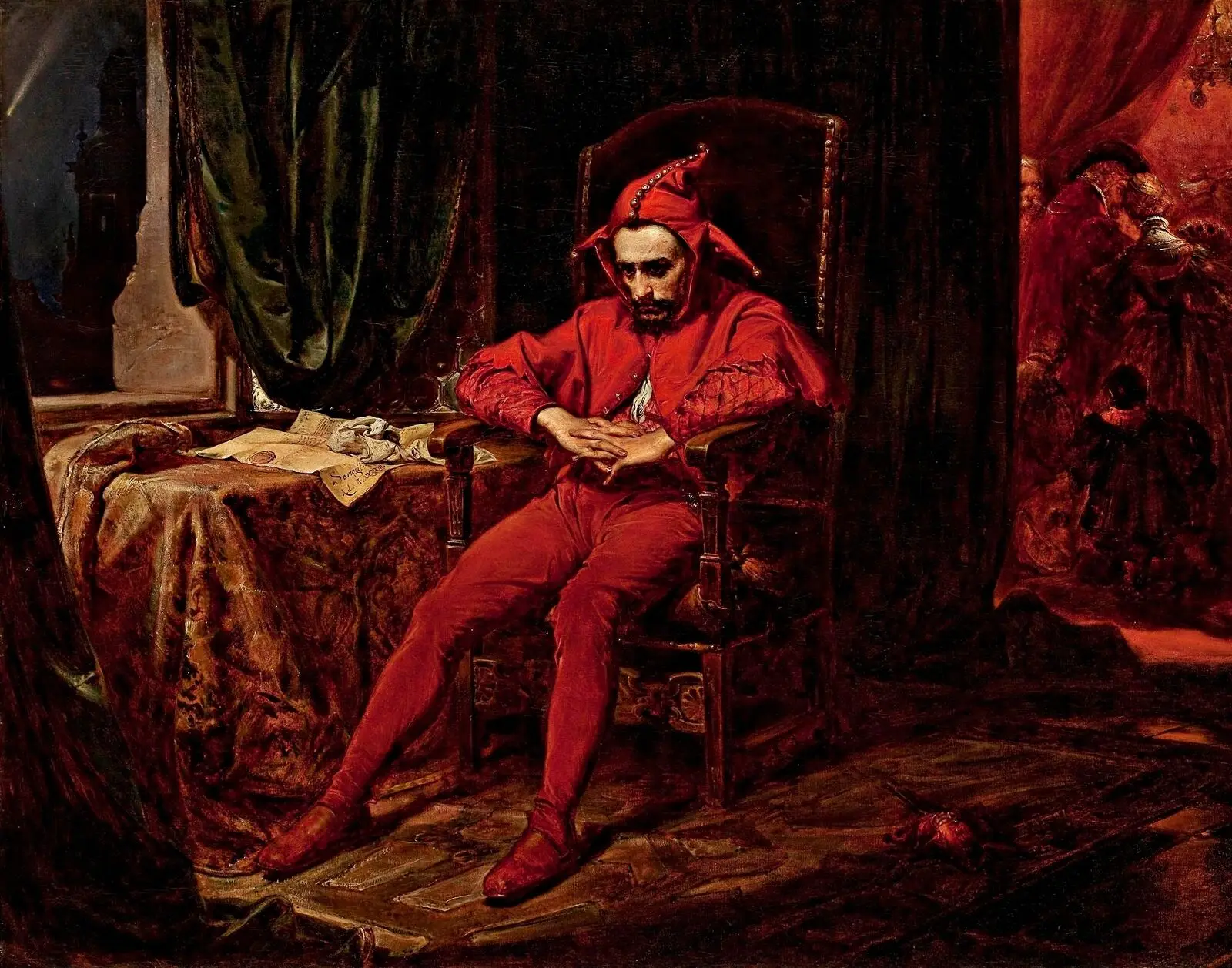

Stanczyk by Polish Artist Jan Matejko Print Art Canvas Poster For Living Room Decor Home Wall Picture