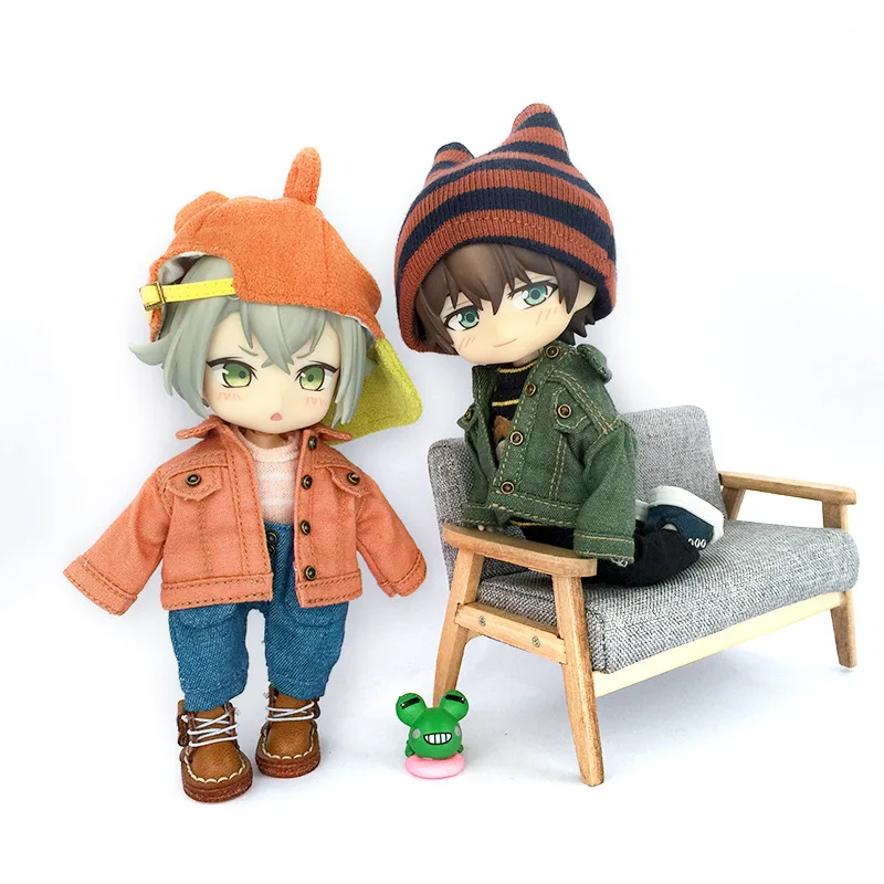 Ob11 Baby Doll Clothes Denim Jacket Jacket Suitable Dress Up Toys Doll Accessories For Obitsu11, 1 / 12bjd, Molly, Gsc Body 5