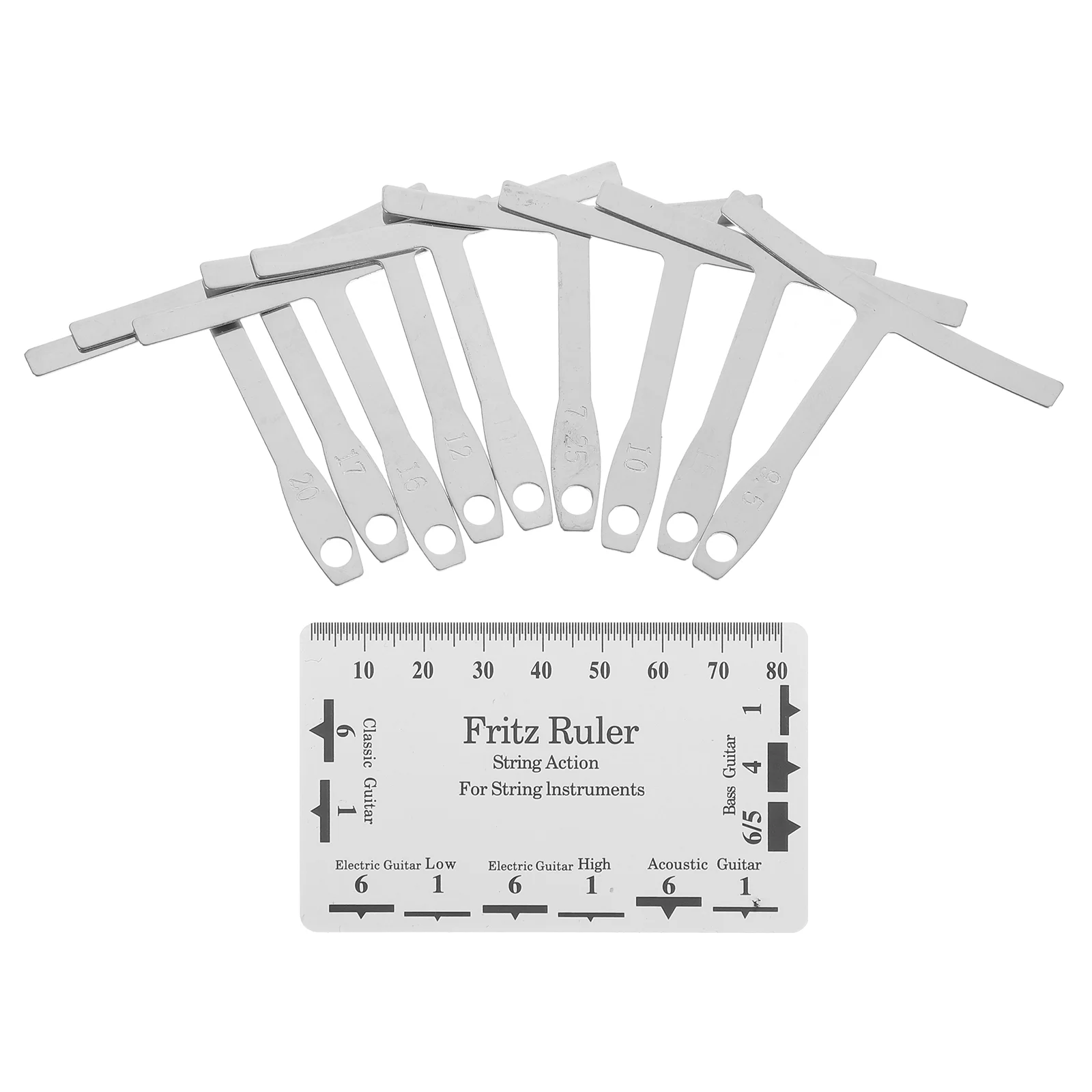 

Guitar Tools Repair Setup Understring Radius Gauge Measuring for Bass Reapir Accessories Kit Luthier
