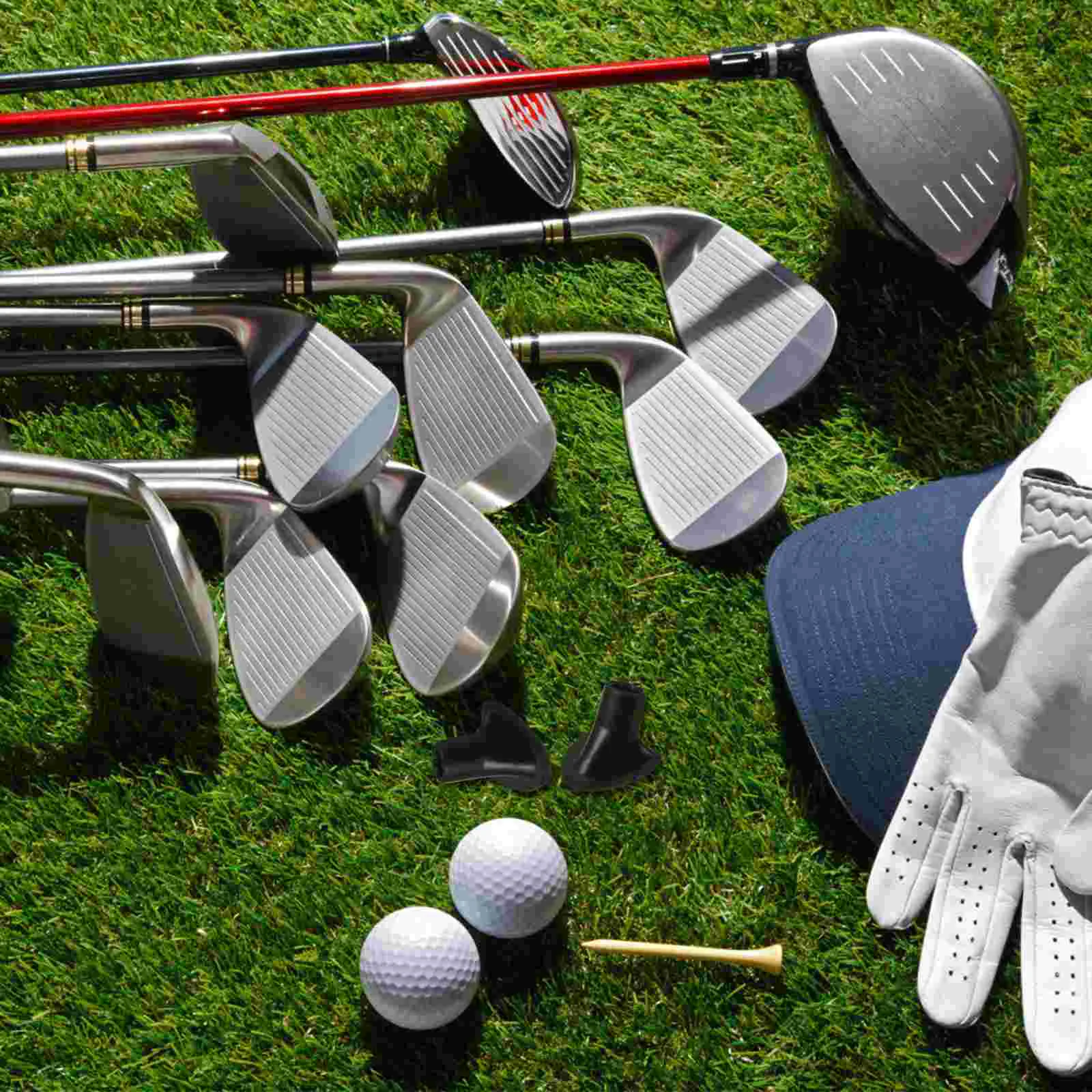 2 Pcs Bag Rubber Feet Golf Stand Pads Golfing Supplies Household Unique Accessory Attachment Replaceable Stoppers 5