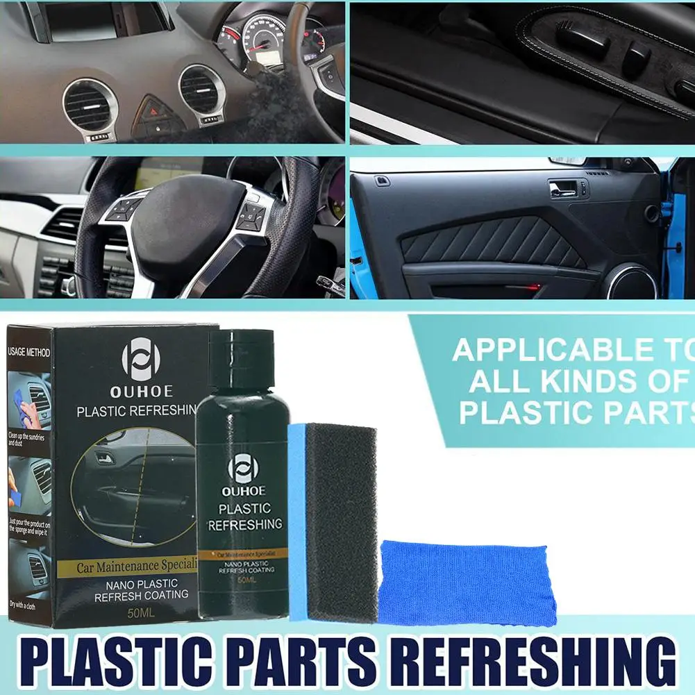 2pcs Car Cleaning Putty Reusable 50ml Plastic Revitalizing Coating