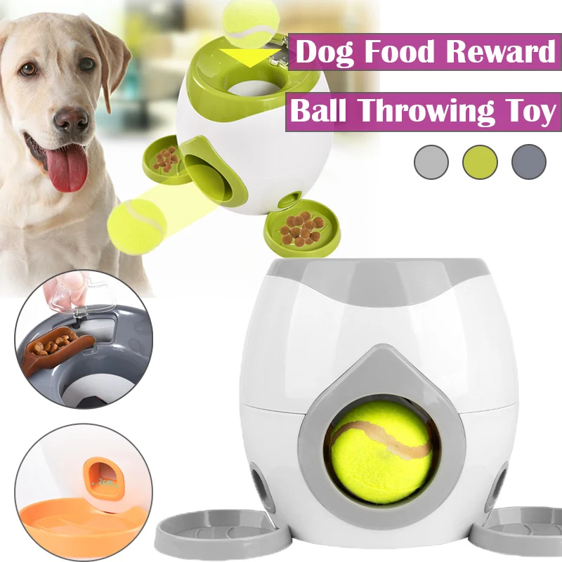 DogInteractiveToyDogFoodRewardPitchingGameMachineLeakyFood