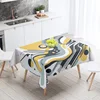 Abstract Geometric Tablecloth Waterproof Stain Resistant Party Decoration Restaurant Cafe Dining Table Tablecloths 140X200cm 3