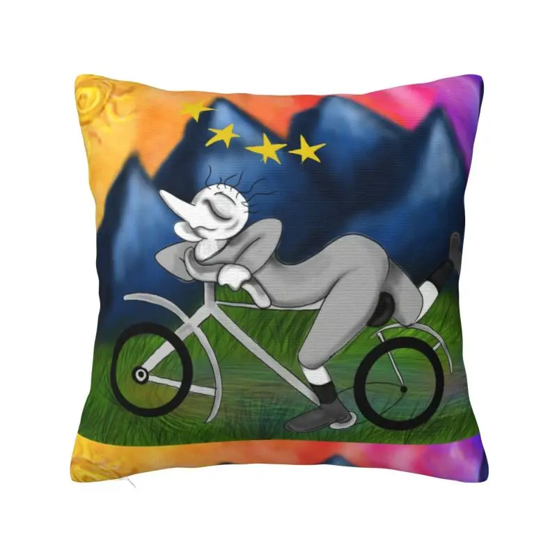 

Nordic The First Trip Sofa Cushion Cover Polyester Rainbow Lsd Acid Blotter Party Albert Hoffman Pillow Case Decoration
