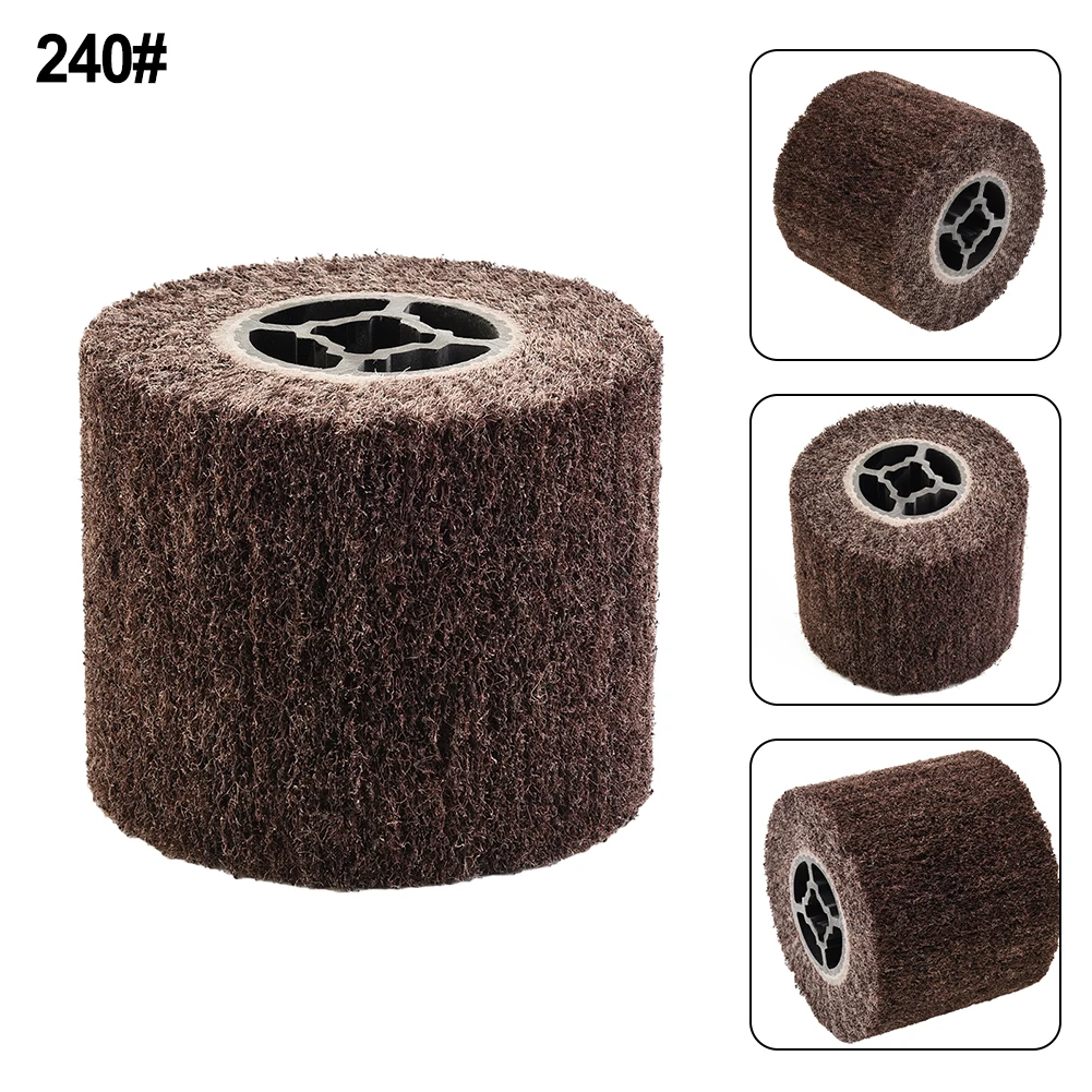 120*100*19 мм 60-320 Грит, перекрестное отверстие, колесо для рисования из нержавеющей стали, нетканое сатиновое колесо для полировки и удаления заусенцев, барабанное колесо 120*100*19 мм 60-320 Грит, перекрестное отверстие, колесо для рисования из нержавеющей стали, нетканое сатиновое колесо для полировки и удаления заусенцев, барабанное колесо