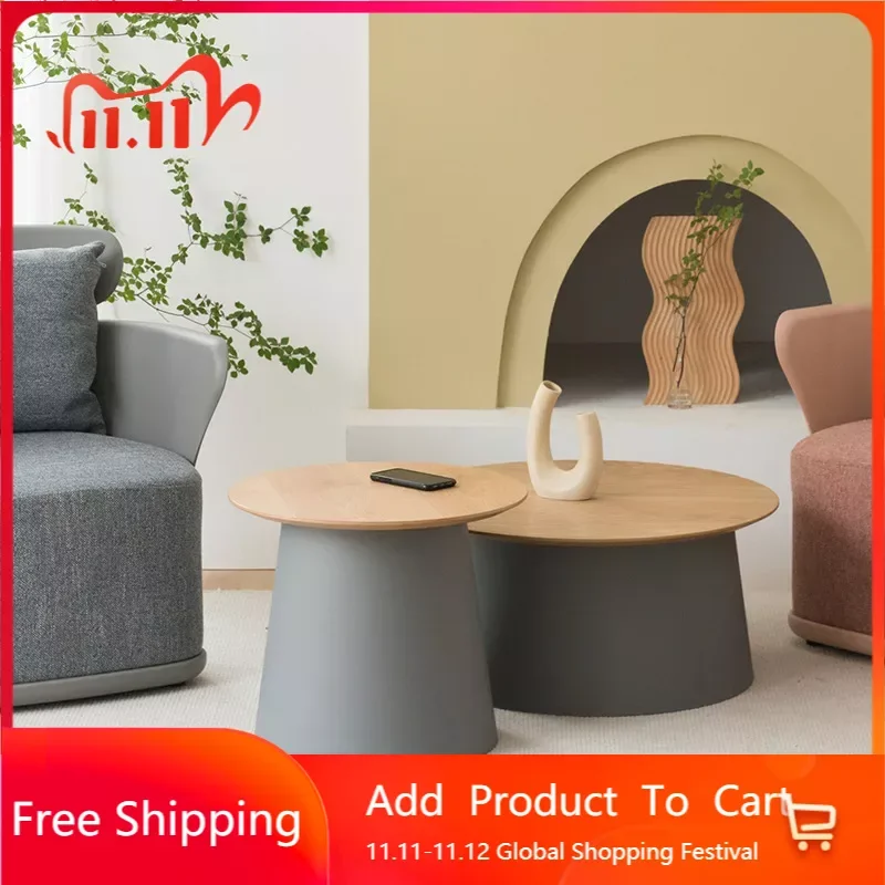 

Nordi напольный стол, узкий деревянный чайный столик, гостиная, Современная Комбинация, круглый стол для спальни, креативный Mueblesa, домашняя мебель WXHYH