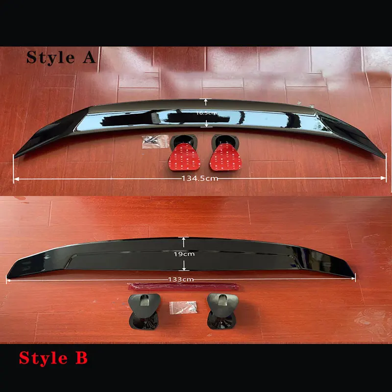 Car Styling 5D Carbon Fiber Spoiler Wings DIY Refit Trunk Lid Universal For BMW Toyota Honda Kia Hyundai Opel Mazda VW Tuning