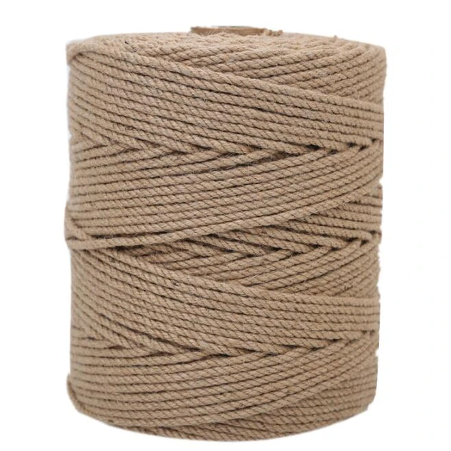 HEMP ROPE plaited round 6mm~ strong and sturdy cord or string, for  decoration