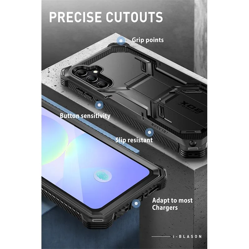 Armorbox Full-Body Rugged Shockproof Phone Case with Built-in Screen Protector & Stand