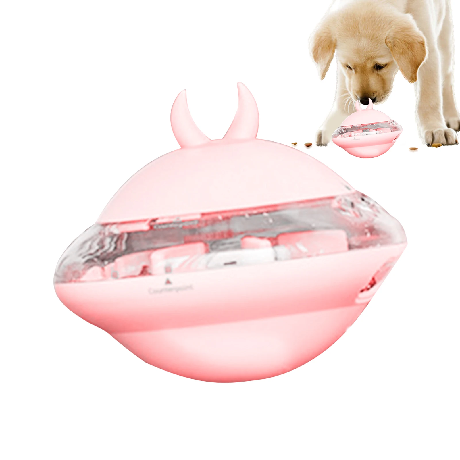 

UFO игрушка для собак, интерактивный Летающий лечебный шар, медленно дозирующая кормушка, игрушки для домашних животных, пищевой шар, диспенсер для еды