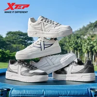 Xtep Skateboarding Shoes for Men 2025 Summer Breathable Thick-soled Height-enhancing Retro Street Style Sneakers 875219310006