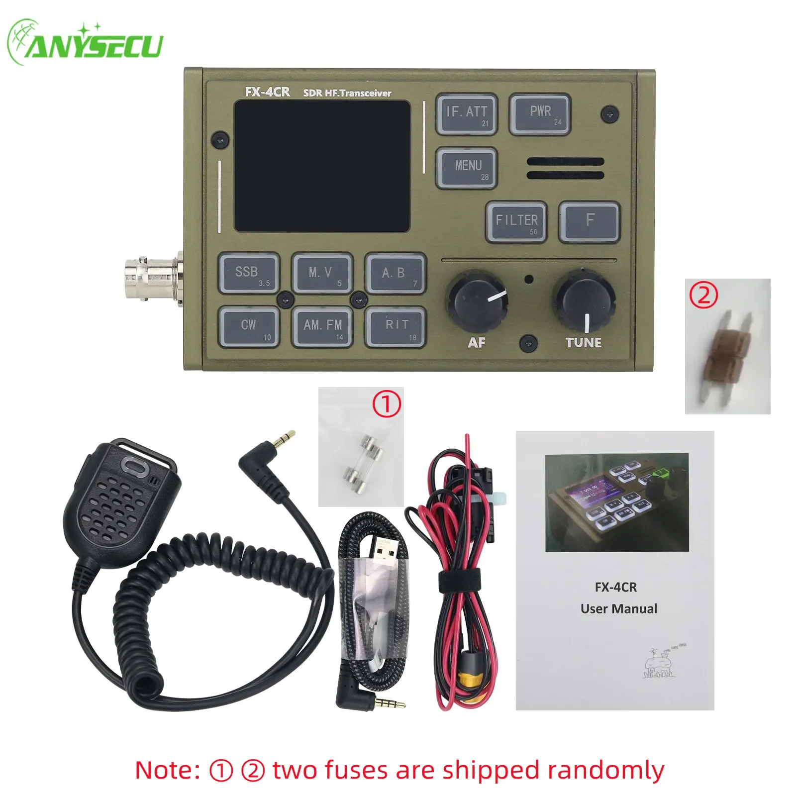 

FX-4CR-2 Third Generation SDR HF Transceiver With 1-20W Adjustable Power Range Support USB/LSB/CW/AM/FW Modes Short-wave FX4CR