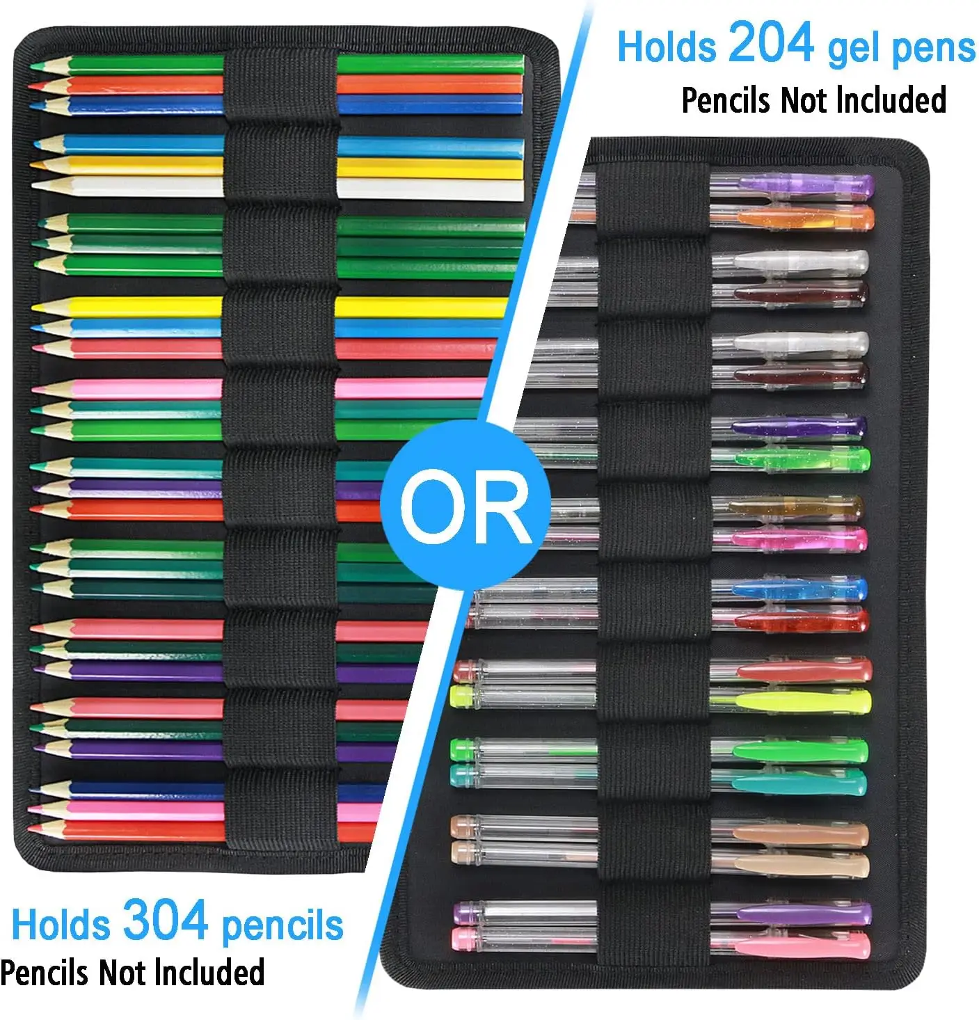 Color Pencil Case,300 Slots Pens Organizer, large Pencil Case