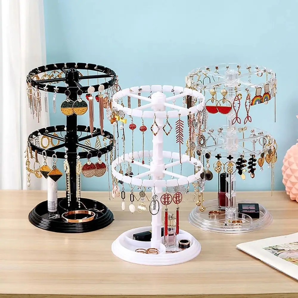 

Necklaces Display Earrings Rack Rotating Jewelry Display Jewelry Organizer Korean Show Case Jewelry Racks Holder