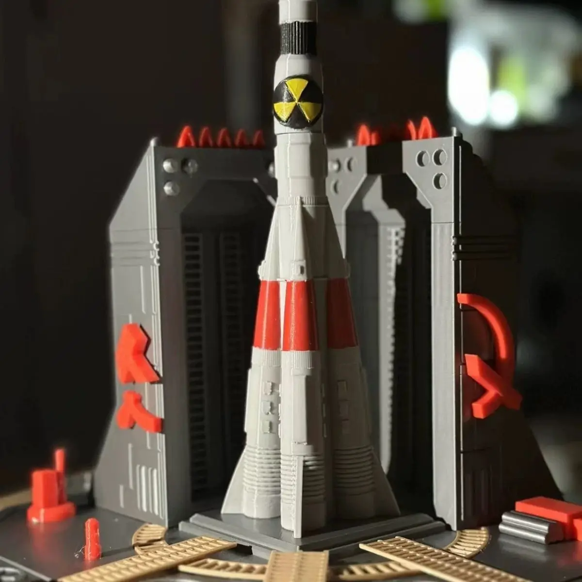 3D 프린팅된 소련 핵미사일 모형, 커맨드 컨커 레드 알렛, 가정 사무실 책상 장식, 팬들을 위한 수집용 선물