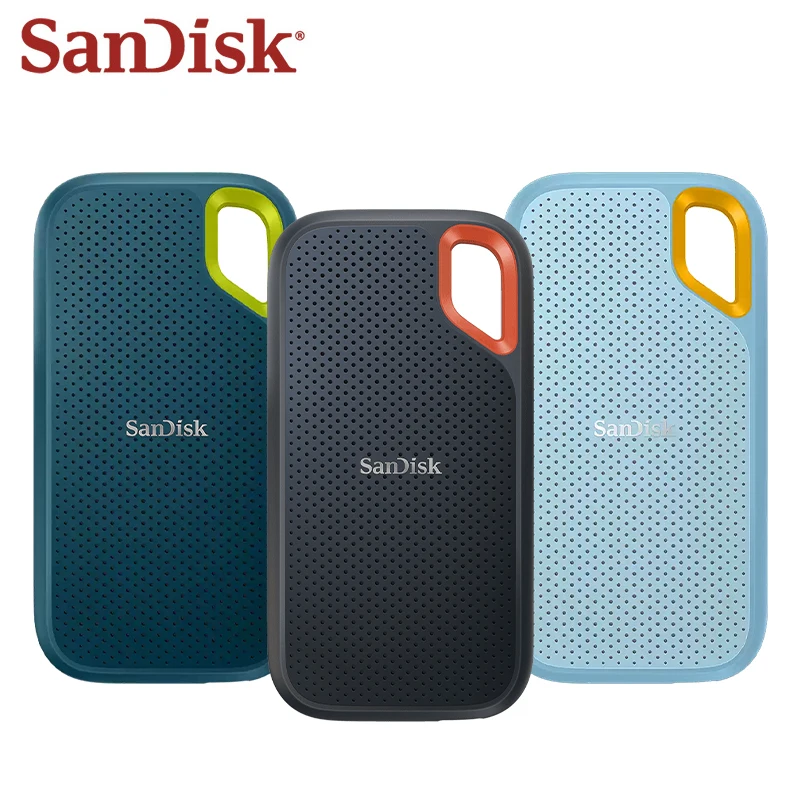 

Портативный SSD-накопитель SanDisk USB 3.2 Type-C, жесткий диск на 1 ТБ, внешний жесткий диск до 1050 Мб/с, жесткий диск NVMe для телефона и ПК