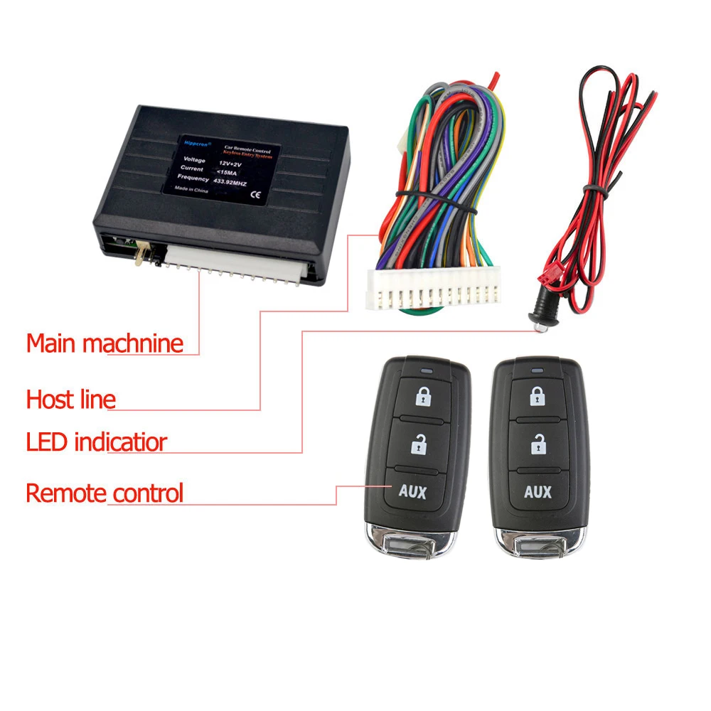 Car Central Kit System Button With Remote Control Vehicle Central Locking Kit Do