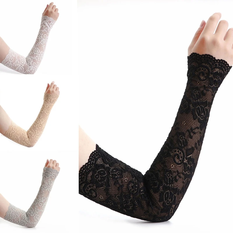 UV voor Bescherming Kant Arm Cover Cover Up Mouwen Koeling Atletische Sport Mouw Buitensporten Armmouwen Drop Shipping