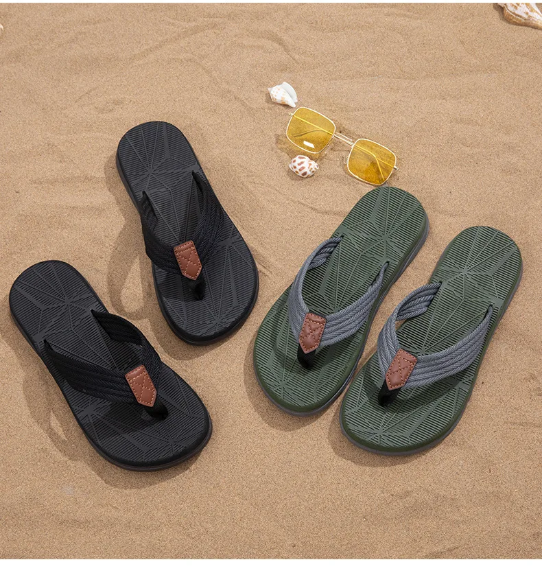 Evshine Herren Neue Flip-Flops Mode Dicker Boden Outdoor Strand Hausschuhe Komfort Weiche Weiche EVA Sandalen Männliche Slip On House Slides – Detail 15