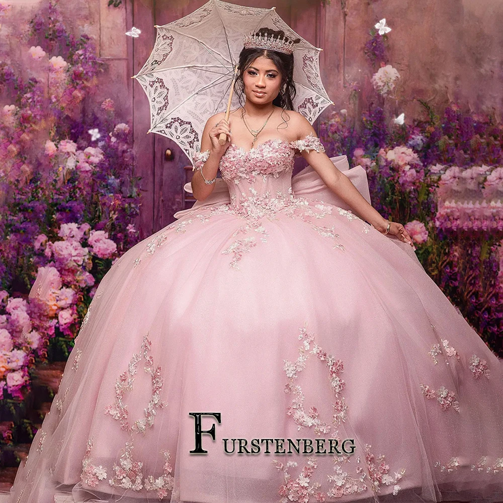 

Женское платье с открытыми плечами Fanshao, очаровательное платье принцессы с аппликацией и бантом из тюля, объемное милое платье 16 цветов