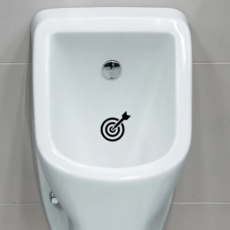 Toilet Stickers 1PC Creative Hit the target Toilet Wall Decals Mural Art Poster PVC