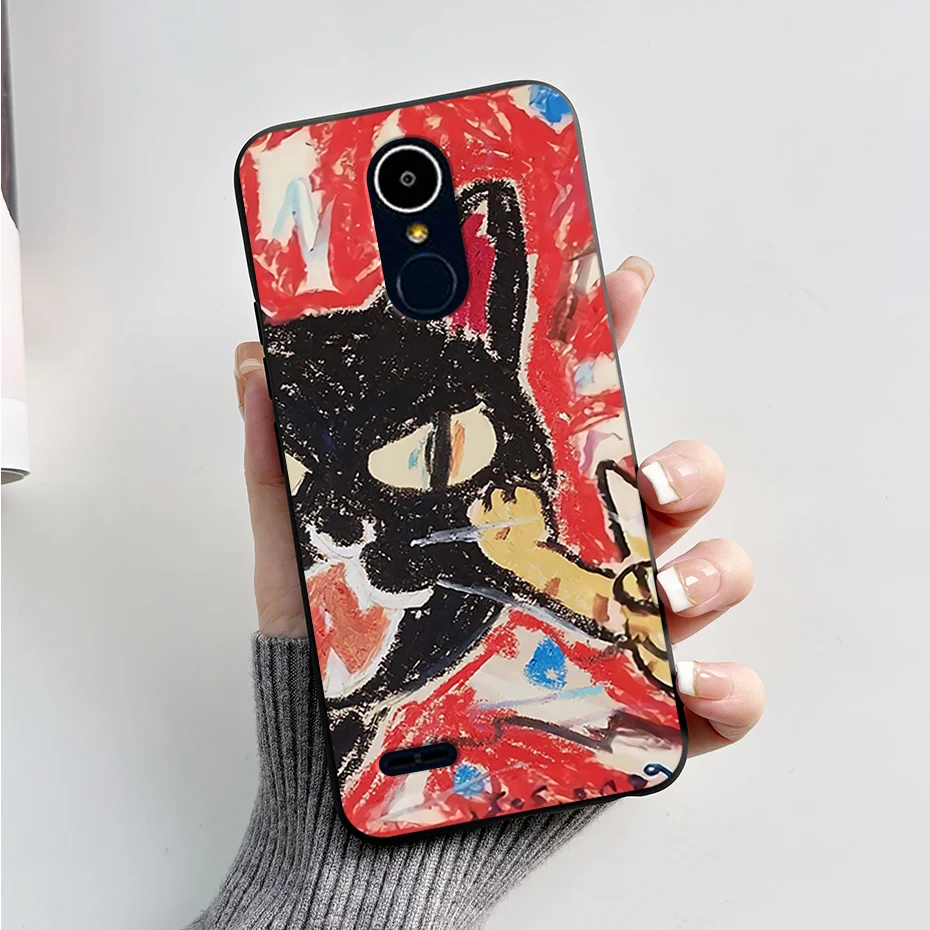 Soft Cute Cartoon Silicone Black Shockproof Case Cover