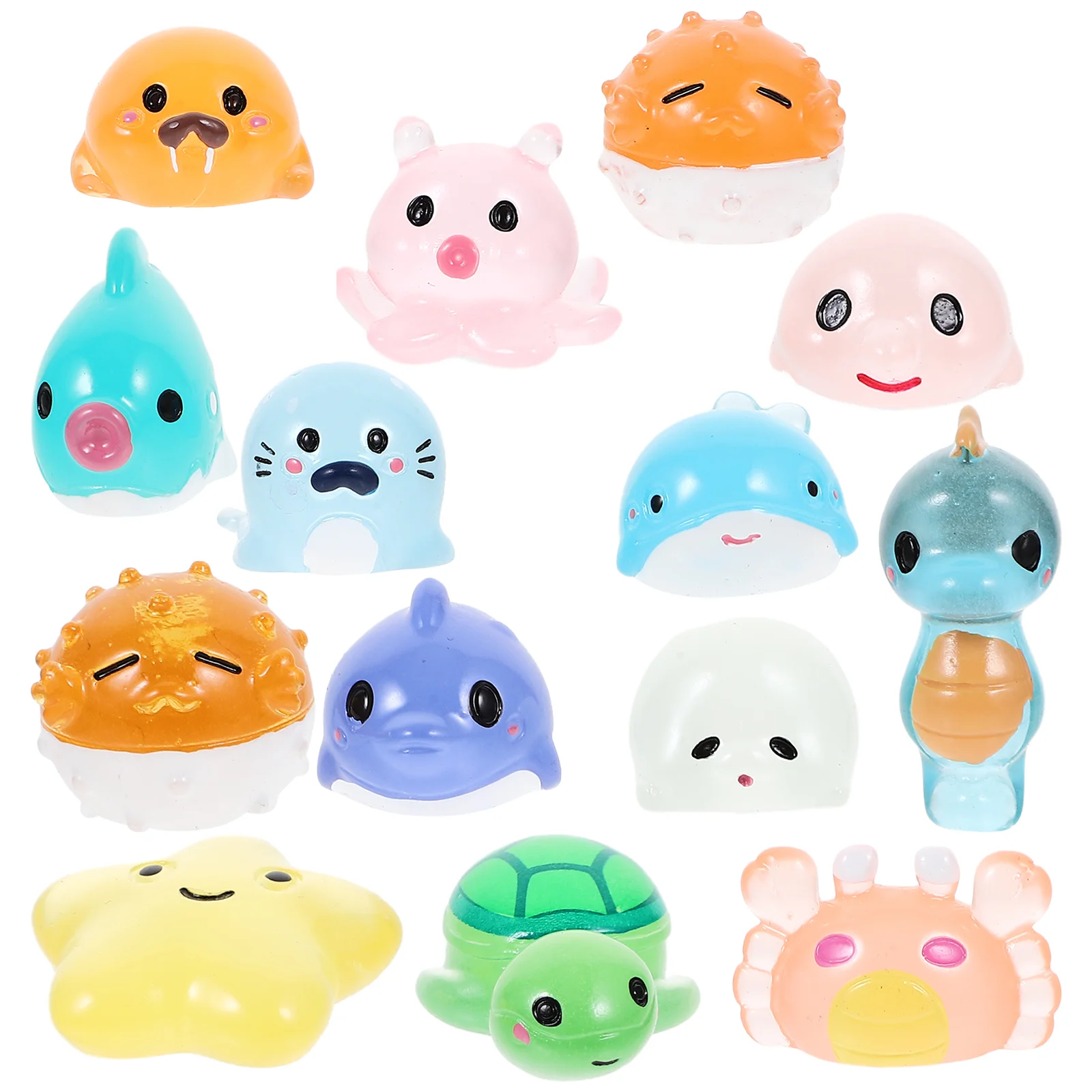 

Luminous Mini Resin Figurines Ocean Fish Tank Glow In The Dark Figures Miniature Marine Fish Tank Toy Fish Tankss Toy Fish