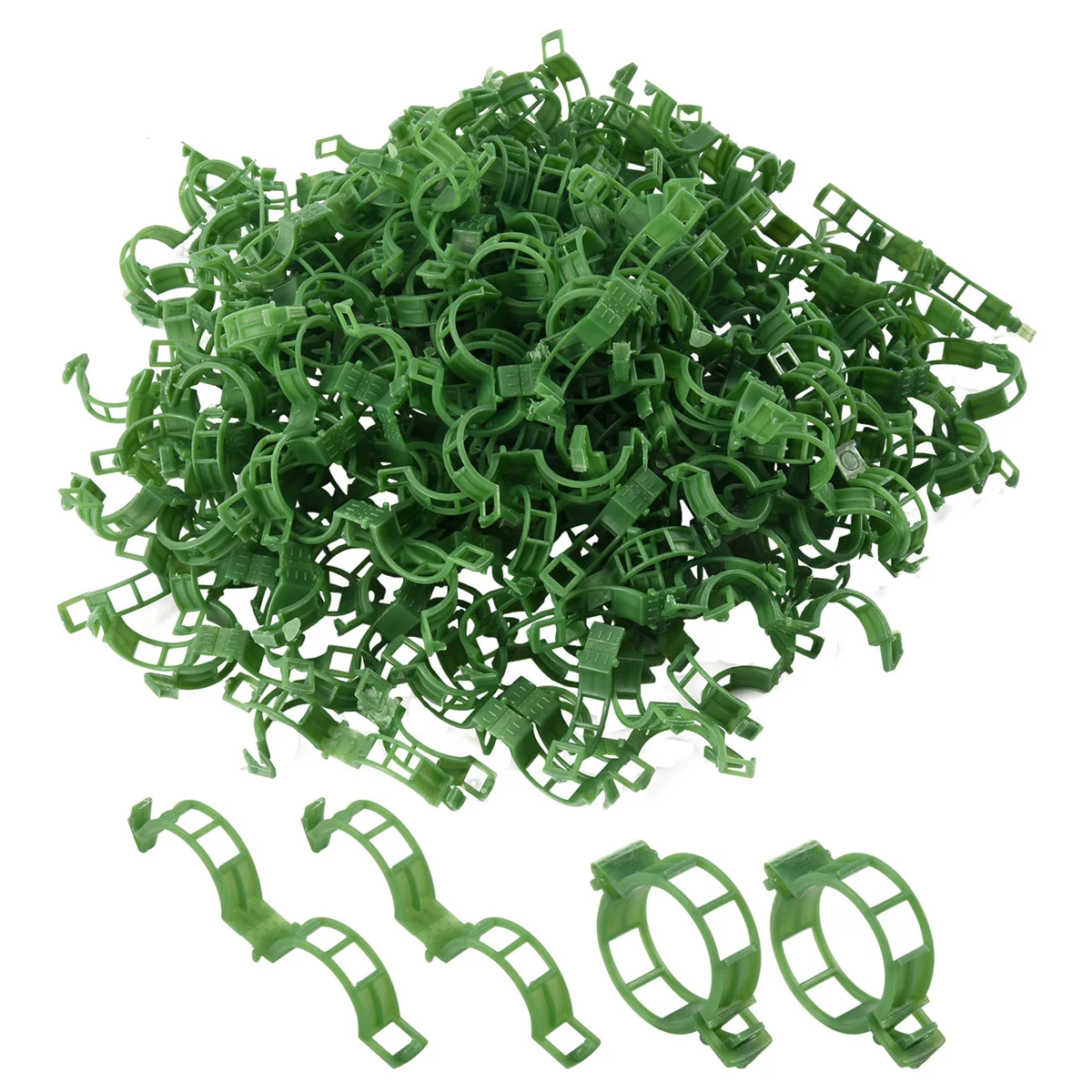 200 PCS Garden Plant Support Clips, Tomato Clips, Trellis for Cucumber Flower Squash Vine, 1 inch Inner Diameter