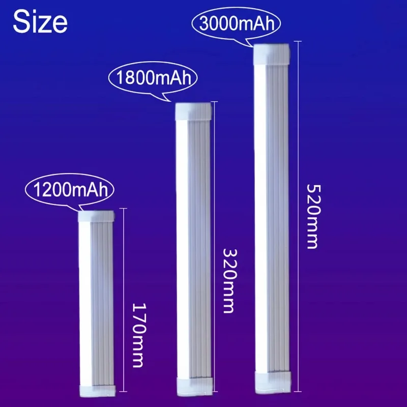 Vibrant RGB Tube Light - Colorful 32cm USB Night Light Stick for Room Decor & Photography