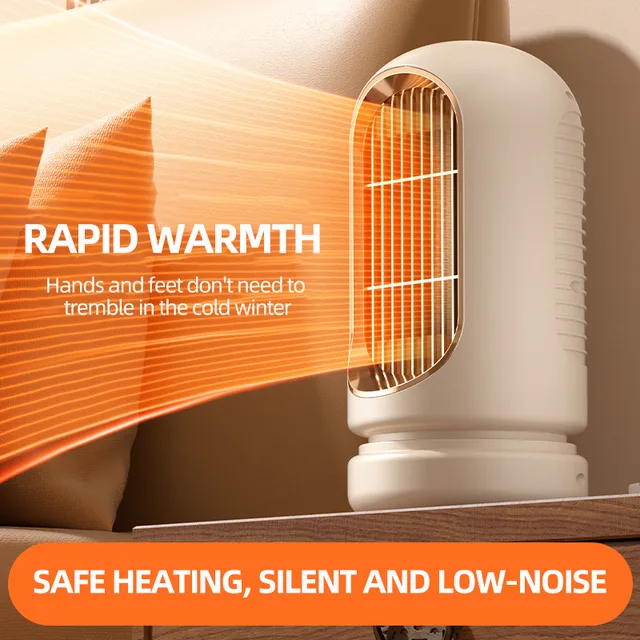 New Mini Desktop Heater with PTC Heating and Long-lasting Constant Temperature Overheating Protection 4