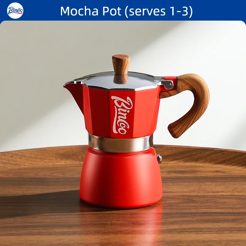 Bincoo القهوة موكا وعاء ماكينة الاسبريسو موقد كهرب...