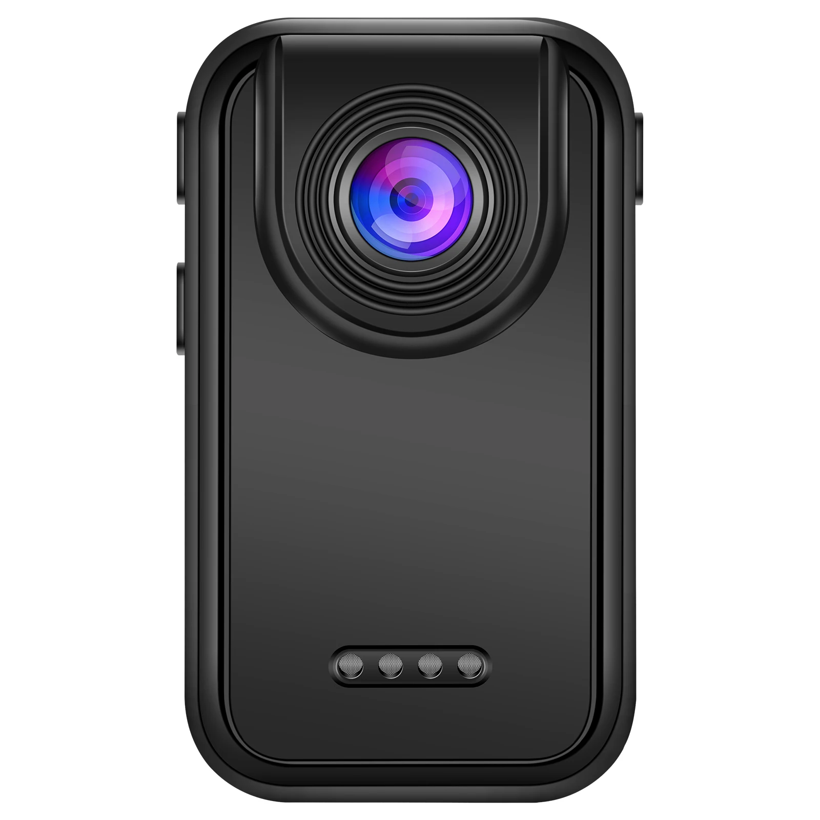 Accessoires inclus avec la mini caméra action HD 1080P : supports, câble et batterie.