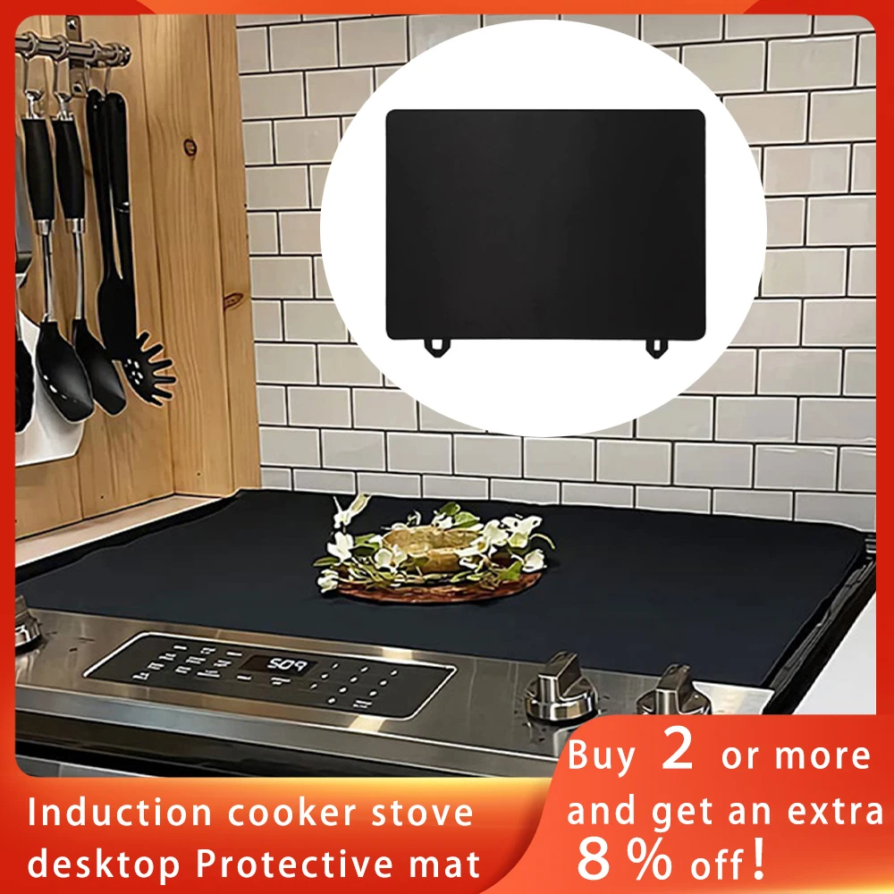 Top Stove Protector Induction Cooktop Mat Induction Cooker Protection Pad Non-Slip Stove Covers For Electric Stove Top Non-Slip