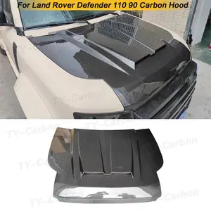 2020 Summer auto parts svr design carbon fiber material engine hood bonnet  for new defender 90/110 - China Defender 2020, Carbon Fiber
