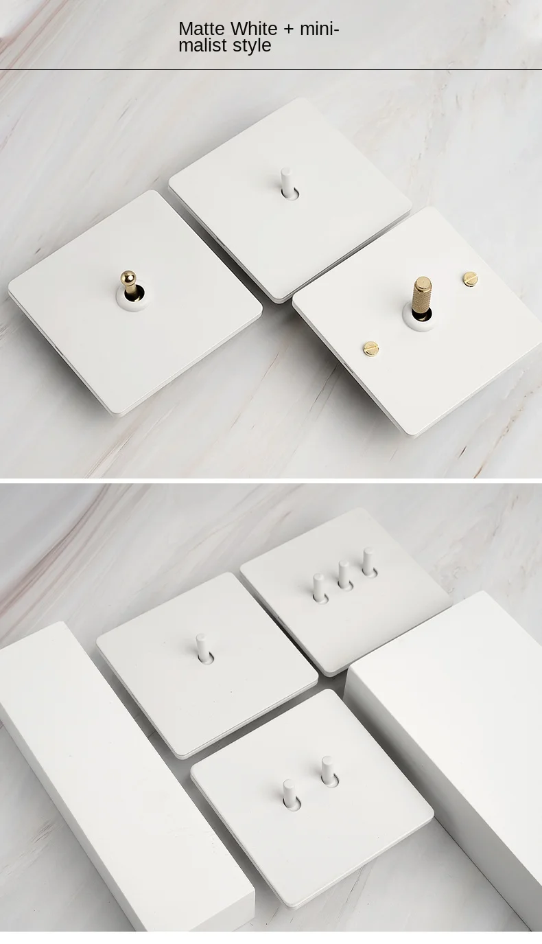 Parede, Interruptor Universal e Soquete, Painel Branco,