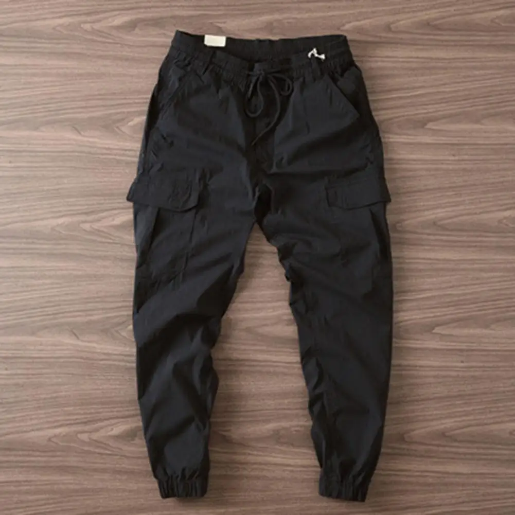 Cargo Pants Mens Summer Drawstring Trousers Men's Sweatpants Casual Stretch Pants Harem Streetwear Male Jogger штаны Sport Jogging Trousers Wide Leg Pants Fashion Pants