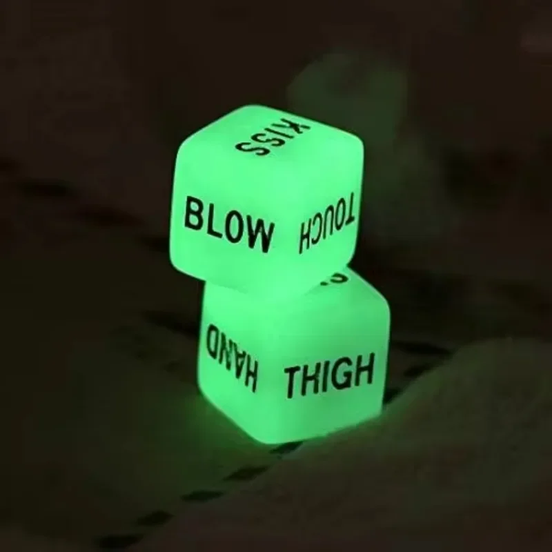 Wedding Rave Accessories Led Party Decorations Halloween Decoration Home Festival Acrylic Plastic Glow-in-the-dark Games Dice