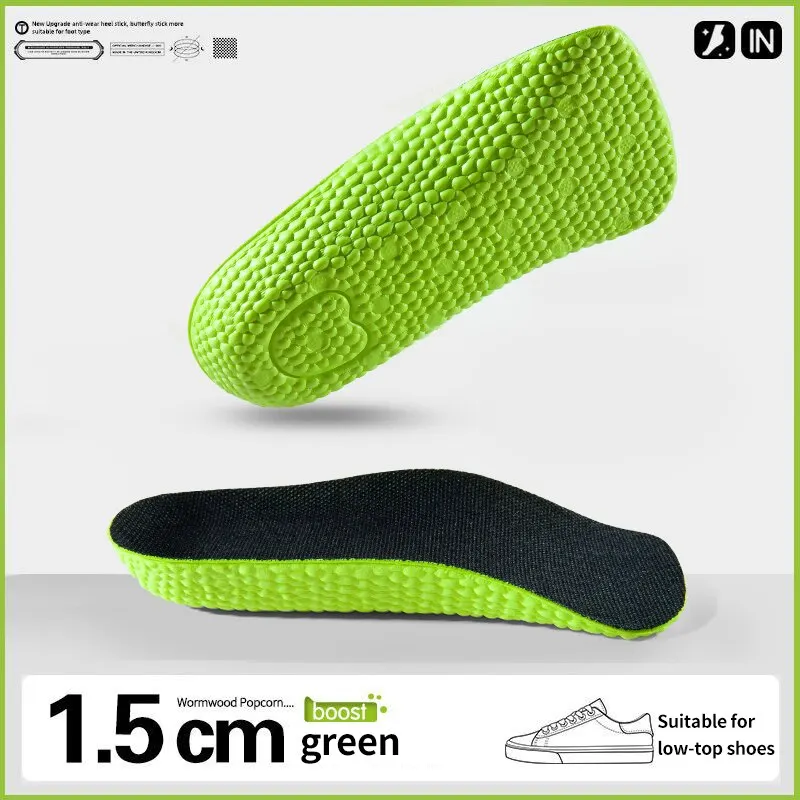 Height Boosting Orthopedic Insoles with Arch Support