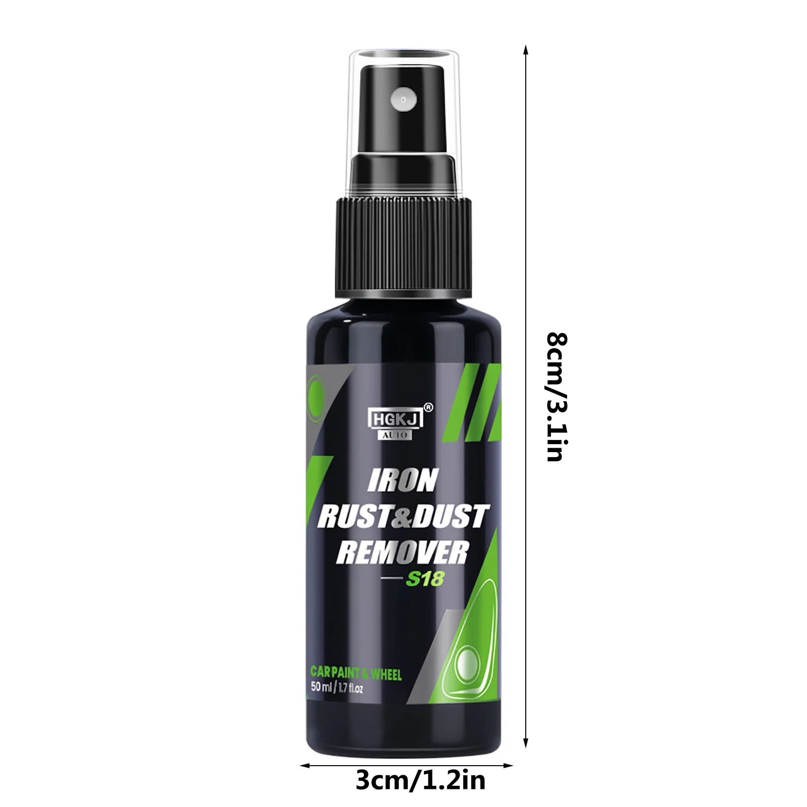 50/100ML Iron Remover Car Detailing Fallout Rust Remover Spray Decontamination Kit Dust Rust Cleaner Remove Iron Particles