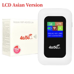 Portable 4G LTE Mobile WiFi Hotspot with SIM Card Slot - 150Mbps Wireless Router (LCD Asian Version)