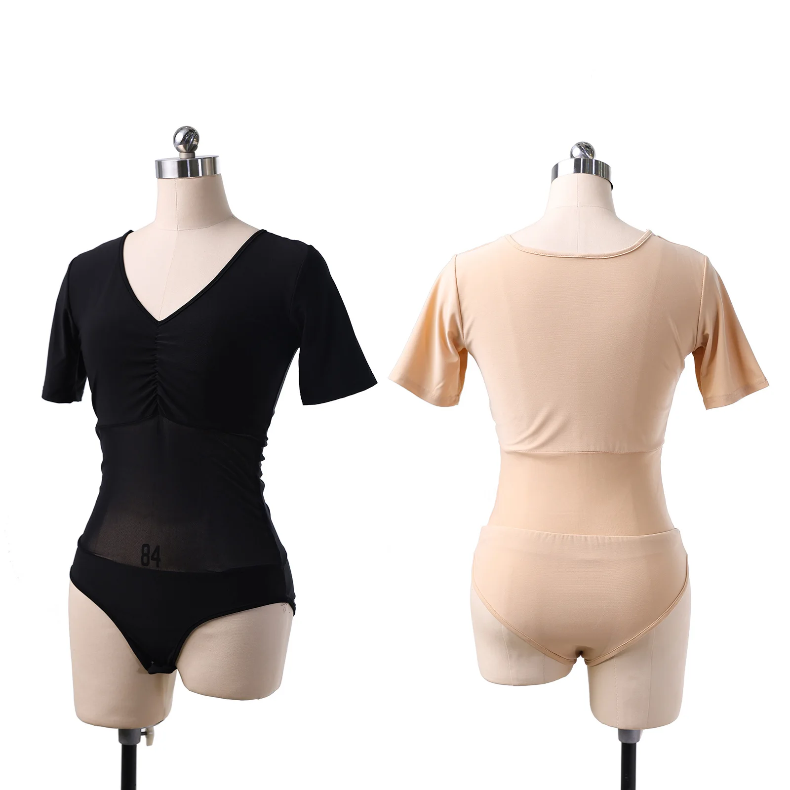 

Ballet Leotard Women Practice Dance Wear Black Cotton and Mesh Leotards for Girls Gym Bodywear Dancing Wears 01D2108