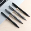 Metal Ballpoint Pen Retractable Signature Pen Crest Style Metal Housing Black Blue Ink Medium Point 0.7mm Color Black Grey 4